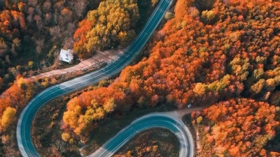 Bursa'da sonbaharla ormanlara gelen renk cümbüşü
