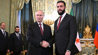 Rusya Devlet Başkanı Putin ile Suriye Cumhurbaşkanı Şara, Moskova’da görüştü