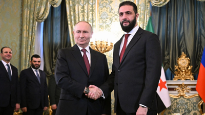 Rusya Devlet Başkanı Putin ile Suriye Cumhurbaşkanı Şara, Moskova’da görüştü