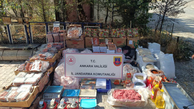 Ankara'da 1 ton 200 kilo bozuk et ve tavuk ele geçirildi