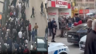 Restoranda başlayan kavga sokağa taştı; olay kamerada