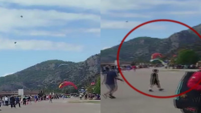 Fethiye'de yamaç paraşütleri havada çarpıştı: 3 yaralı