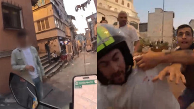 Beyoğlu'nda İspanyol Youtuber'a darp! 'Niye çekiyorsun' diye pet şişe fırlattılar