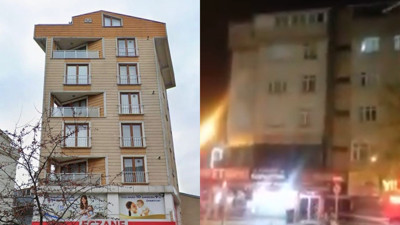 Gebze'de 4 kişiye mezar olan binanın yakınındaki bir bina daha çatırdamaya başladı