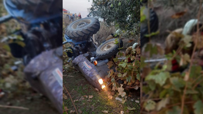 Devrilen traktörün altında kalan emekli öğretmen, hayatını kaybetti