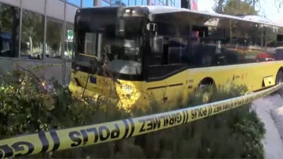 Beşiktaş'ta İETT otobüsü kaza yaptı