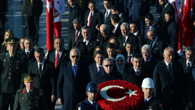 Cumhurbaşkanı Erdoğan ve devlet erkanı Anıtkabir'de!