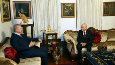 Cumhurbaşkanı Erdoğan, MHP Genel Başkanı Bahçeli ile görüştü