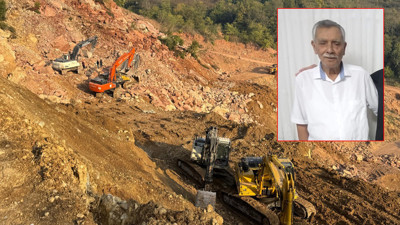 Ordu'da göçük altında kalan kamyon şoförünün cenazesine ulaşıldı