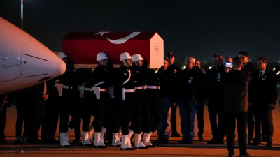 Şehit Pilot Hasan Bahar'ın naaşı İstanbul'a getirildi