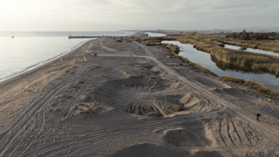 Kum hırsızları sahilleri talan etti: Bölge dronla görüntülendi!