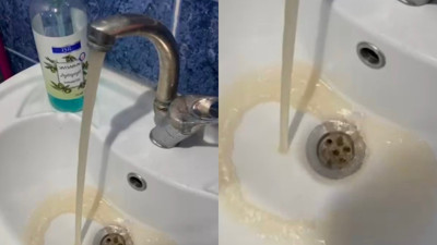 İstanbul'da musluklardan kirli su akmasına vatandaşlardan tepki