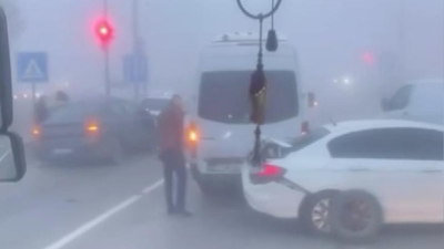 Ankara'da yoğun siste zincirleme kaza