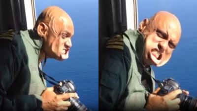 Hint yüzbaşı 20 bin fitte 740 kilometre hıza ulaşan rüzgara meydan okudu