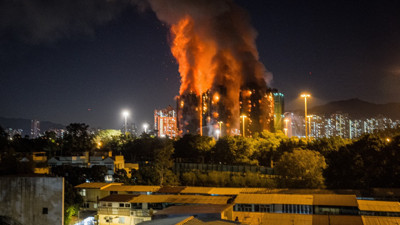 Hong Kong'daki yangın faciasında can kaybı 36'ya yükseldi