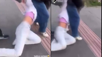 Lise öğrencisi, sokak ortasında darp edildi