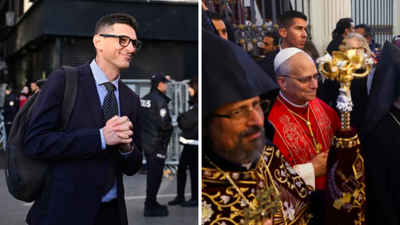 Papa 14. Leo, Ahmet Minguzzi'nin babası Andrea Minguzzi ile görüştü