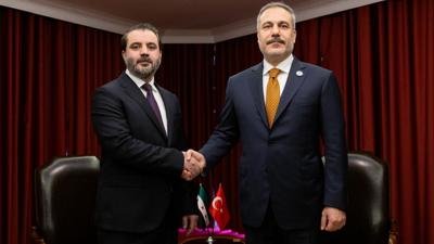 Dışişleri Bakanı Fidan, Suriyeli mevkidaşı Şeybani ile görüştü