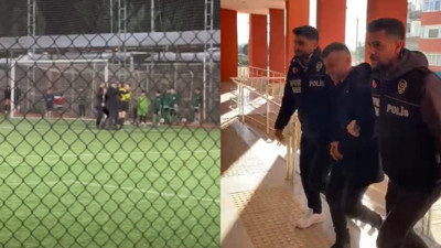 Çocukların maçında kadın hakeme saldıran antrenör tutuklandı