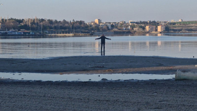 Tekirdağ’da deniz 20 metre çekildi