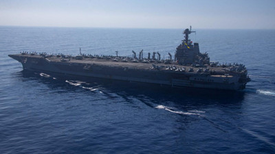 “Kaçtı” iddialarına yanıt: USS Gerald R. Ford Girit’te ortaya çıktı