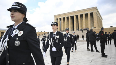 Emniyet teşkilatından Anıtkabir'e "181. yıl" ziyareti