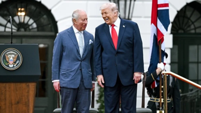 Trump ve Kral Charles Beyaz Saray'da bir araya geldi!