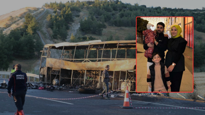 Denizli'deki otobüs faciasında yürek yakan detay: Önce eşi ve oğlunu kurtardı, sonra bebeğiyle can verdi