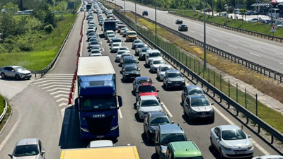 TEM Otoyolu'nu kullanacak sürücüler dikkat! İstanbul yönü trafiğe kapatılıyor