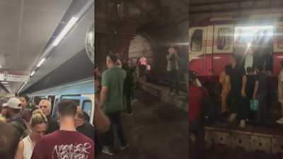 Kadıköy-Sabiha Gökçen hattında metro raydan çıktı: Korkutan kazada yolcular tahliye edildi