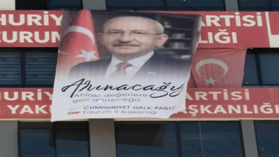 CHP Erzurum’da dikkat çeken devir teslim: Kılıçdaroğlu fotoğrafı asıldı, “Arınacağız” pankartı
