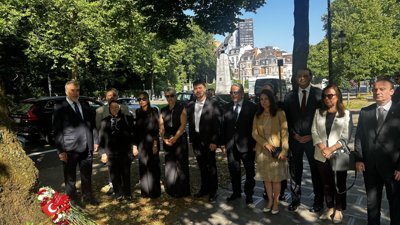 Şehit Türk diplomat Dursun Aksoy Brüksel'de anıldı