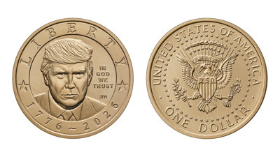 ABD'nin bağımsızlığının 250'nci yılına özel üzerinde Trump'ın yer aldığı altın para basılacak