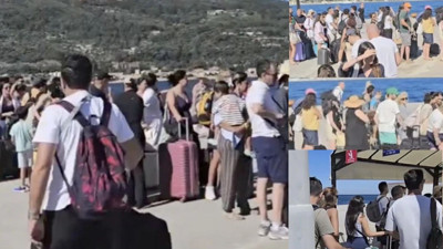 Yunan adası Samos'ta pasaport kuyruğu oluştu!