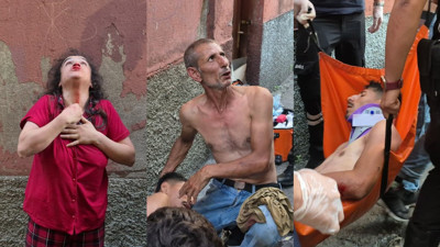 Komşular balkon yıkama yüzünden çıkan kavgada birbirlerini parçaladı