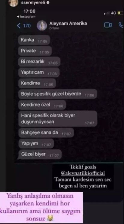 Üstsüz yüzme kararına verdiği tepkiyle gündeme gelen Serel Yereli, Aleyna Tilki ile mesajlarını ifşa etti! Herkes aynı detaya takıldı - Resim: 9
