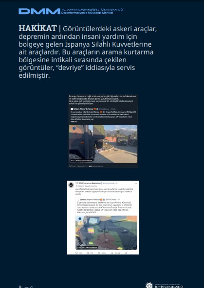 İletişim Başkanlığı Dezenformasyonla Mücadele Merkezi, depremle ilgili Dezenformasyon Bülteni'ni yayınladı - Resim: 9