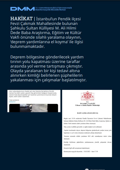İletişim Başkanlığı Dezenformasyonla Mücadele Merkezi, depremle ilgili Dezenformasyon Bülteni'ni yayınladı - Resim: 15