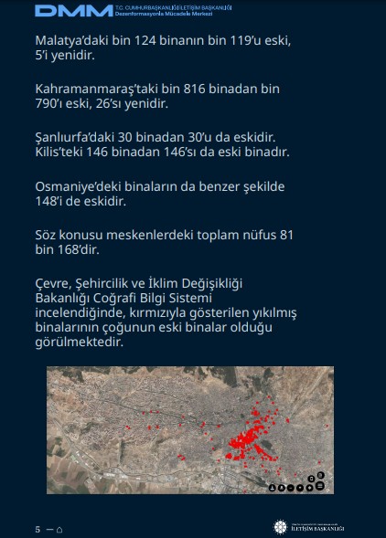 İletişim Başkanlığı Dezenformasyonla Mücadele Merkezi, depremle ilgili Dezenformasyon Bülteni'ni yayınladı - Resim: 5