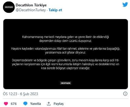 Kahramanmaraş'ta meydana gelen 7.7 ve 7.6'lık deprem sonrası Türkiye tek yürek oldu! Dev şirketler yardımda yarışıyor - Resim: 12
