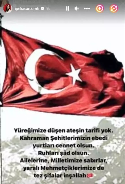 Şehit haberleri yasa boğdu! İşte ünlülerden gelen paylaşım - Resim: 9