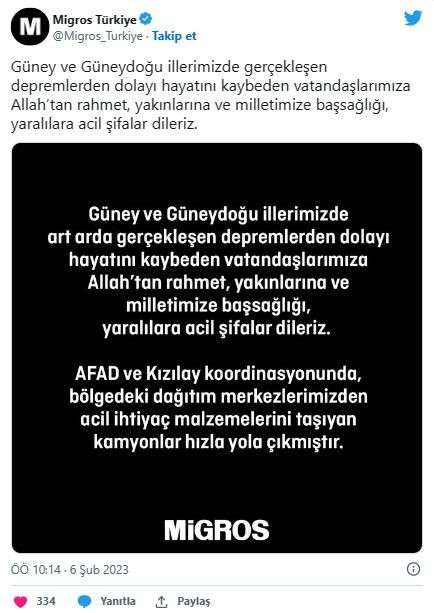 Kahramanmaraş'ta meydana gelen 7.7 ve 7.6'lık deprem sonrası Türkiye tek yürek oldu! Dev şirketler yardımda yarışıyor - Resim: 8