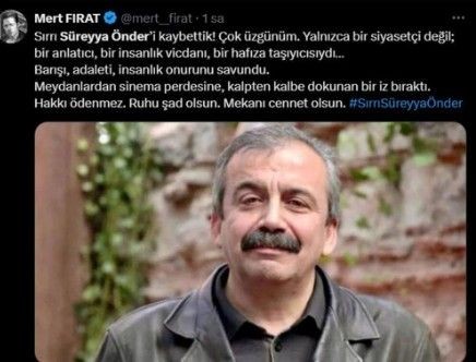 Ünlülerden Sırrı Süreyya Önder'e veda: Çok erken gittin abi - Resim: 12