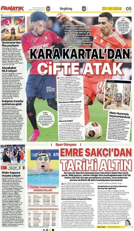 Türkiye - Portekiz karşılaşması: Montella’nın hatalı 11'i | 23 Haziran gazete manşetleri - Resim: 10