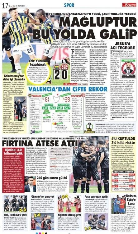 Şampiyon Galatasaray! Günün spor manşetleri | 31 Mayıs 2023 - Resim: 13