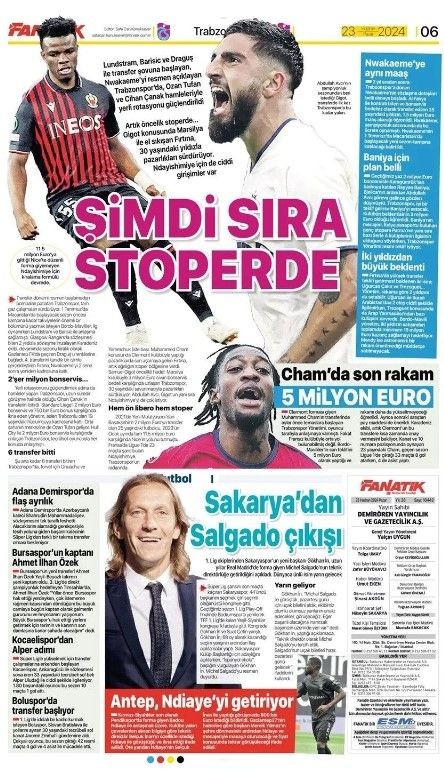 Türkiye - Portekiz karşılaşması: Montella’nın hatalı 11'i | 23 Haziran gazete manşetleri - Resim: 14