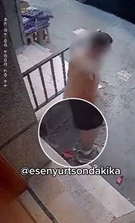 Esenyurt'ta mide bulandıran görüntü! Cadde ortasında kıyafetini indirip tuvaletini yaptı - Resim: 8