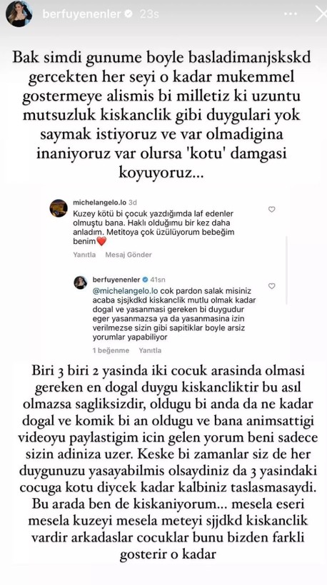 Eser Yenenler ile evliliğinden 2 çocuğu olan Berfu Yenenler ateş püskürdü: Kalbiniz 3 yaşındaki çocuğa kötü diyecek kadar taşlaşmış - Resim: 10