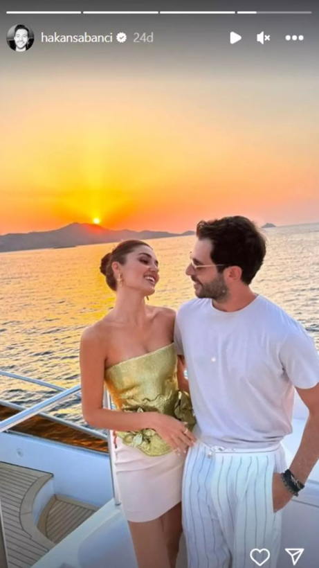 Hakan Sabancı kural bozdu! Hande Erçel'le olan aşk pozunu paylaştı... Binlerce beğeni geldi - Resim: 9