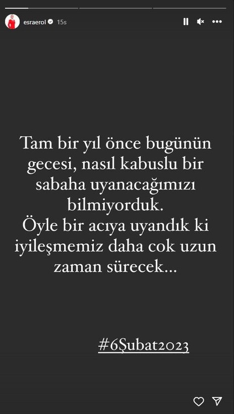 Ünlü isimlerden 6 Şubat paylaşımı - Resim: 2